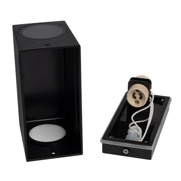 купить Светильник настенный 2*35Вт GU10 IP65 черный пластик Jazzway в Йошкар-Оле Светильник настенный 2*35Вт GU10 IP65 черный пластик Jazzway