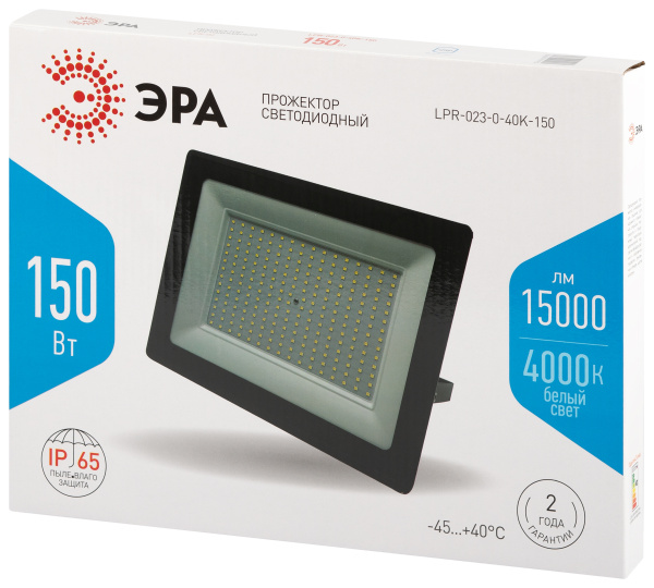 купить Прожектор свд 150Вт 4000К 15000лм черный IP65 120° Стандарт ЭРА в Йошкар-Оле Прожектор свд 150Вт 4000К 15000лм черный IP65 120° Стандарт ЭРА
