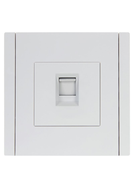 Фортепиано белый механизм RJ45 скрытая 1-ая кат.5е