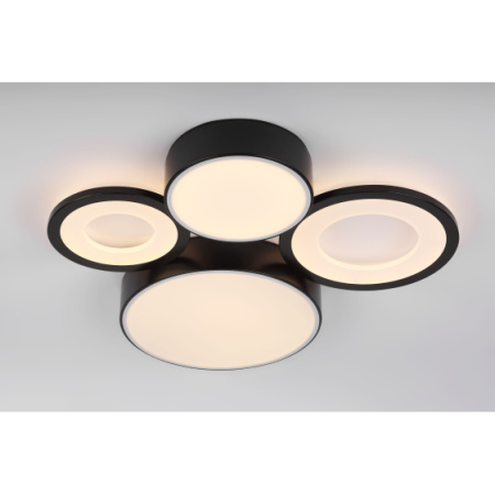 купить Светильник потолочный (люстра) свд 87Вт 3000К-6000К 4238лм белый/черный пульт диммер  в Йошкар-Оле Светильник потолочный (люстра) свд 87Вт 3000К-6000К 4238лм белый/черный пульт диммер