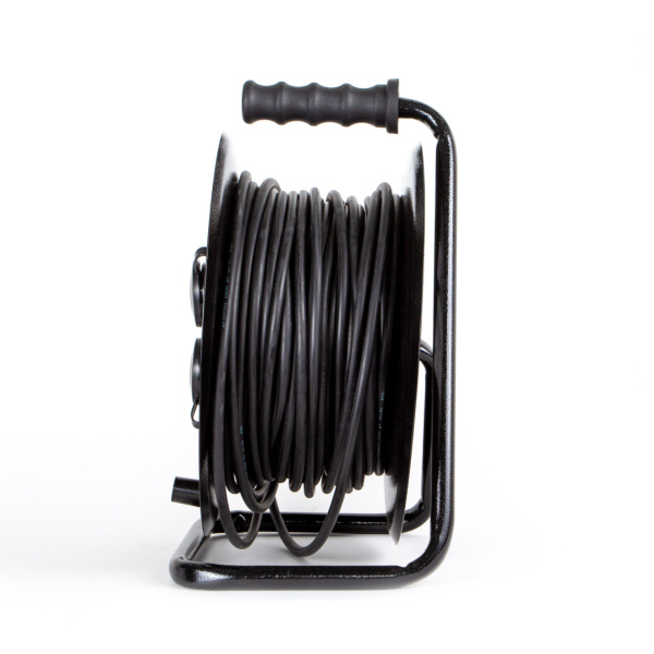 купить Удлинитель 4-мест 50м КГ 3*1,5 черный катушка металл IP44 PlexUp 3500Вт в Йошкар-Оле Удлинитель 4-мест 50м КГ 3*1,5 черный катушка металл IP44 PlexUp 3500Вт