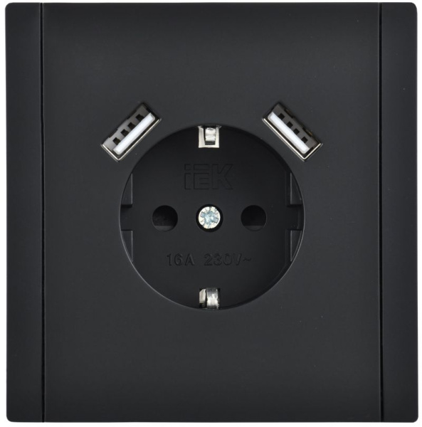 купить Фортепиано черный механизм розетки скрытая 1-мест заземление шторки USB IP20 3,1А в Йошкар-Оле Фортепиано черный механизм розетки скрытая 1-мест заземление шторки USB IP20 3,1А