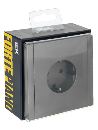 купить Фортепиано сталь розетка скрытая 1-мест заземление IP20  в Йошкар-Оле Фортепиано сталь розетка скрытая 1-мест заземление IP20