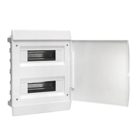 Бокс 24мод встраиваемый белый белая дверь IP41 ЩРВ-П EKF Basic