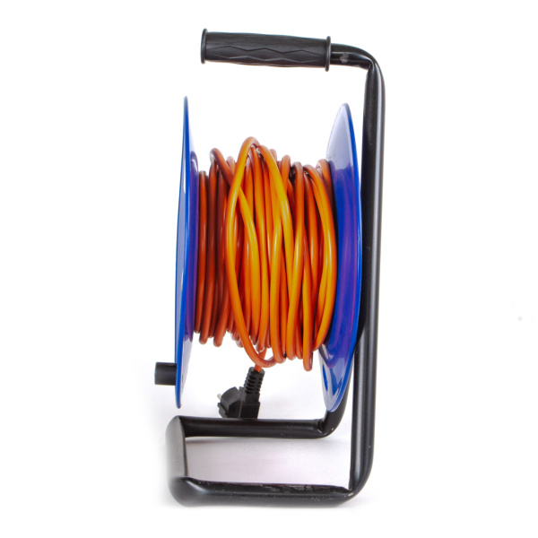 купить Удлинитель 4-мест 20м ПВС 3*1,5 оранжевый катушка IP20 PlexUp  в Йошкар-Оле Удлинитель 4-мест 20м ПВС 3*1,5 оранжевый катушка IP20 PlexUp