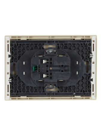 купить Фортепиано ваниль розетка скрытая 2-мест заземление шторки быстрозажим. клем. IP20  в Йошкар-Оле Фортепиано ваниль розетка скрытая 2-мест заземление шторки быстрозажим. клем. IP20