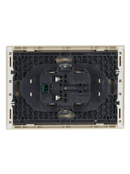 купить Фортепиано ваниль розетка скрытая 2-мест заземление шторки быстрозажим. клем. IP20  в Йошкар-Оле Фортепиано ваниль розетка скрытая 2-мест заземление шторки быстрозажим. клем. IP20