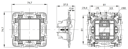 купить Сканди арктический белый выключатель проходной 1кл с подсветкой скрытая 10А IP20 в Йошкар-Оле Сканди арктический белый выключатель проходной 1кл с подсветкой скрытая 10А IP20