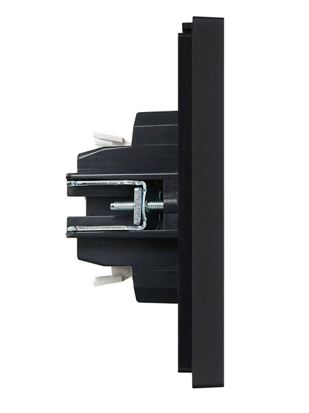 Фортепиано черный выключатель 1кл скрытая 10А IP20 