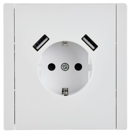 купить Фортепиано белый розетка скрытая 1-мест заземление шторки USB А+А IP20  в Йошкар-Оле Фортепиано белый розетка скрытая 1-мест заземление шторки USB А+А IP20