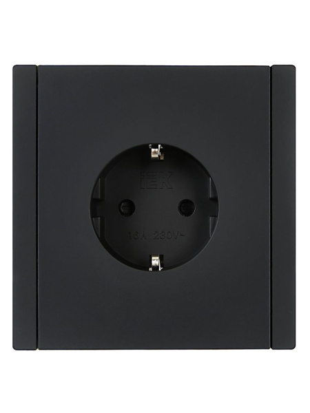 купить Фортепиано черный механизм розетки скрытая 1-мест заземление шторки IP20  в Йошкар-Оле Фортепиано черный механизм розетки скрытая 1-мест заземление шторки IP20