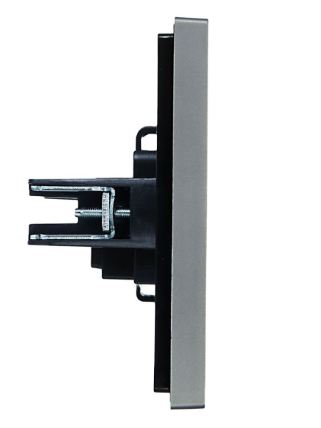 купить Фортепиано сталь розетка скрытая 1-мест IP20  в Йошкар-Оле Фортепиано сталь розетка скрытая 1-мест IP20