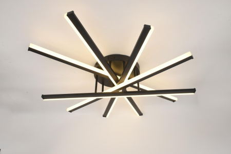 купить Светильник потолочный (люстра) свд 110Вт 3000К-6000К 3914лм черный пульт диммер в Йошкар-Оле Светильник потолочный (люстра) свд 110Вт 3000К-6000К 3914лм черный пульт диммер