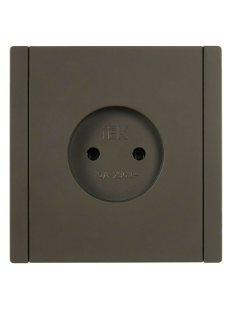 Фортепиано серый розетка скрытая 1-мест IP20 