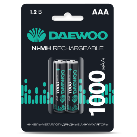 Аккумулятор AAA(мизинчик) 1000mAh 1,2В BL2 Daewoo