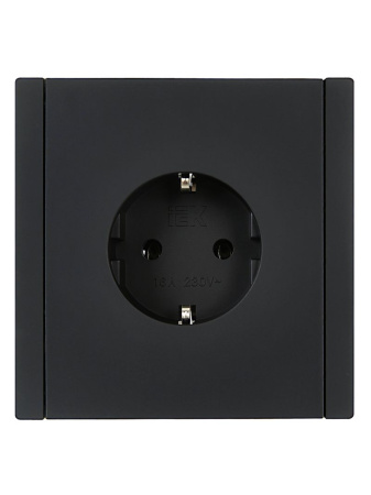 купить Фортепиано черный механизм розетки скрытая 1-мест заземление IP20  в Йошкар-Оле Фортепиано черный механизм розетки скрытая 1-мест заземление IP20