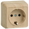 купить Октава сосна розетка открытая 1-мест заземление IP20  в Йошкар-Оле Октава сосна розетка открытая 1-мест заземление IP20