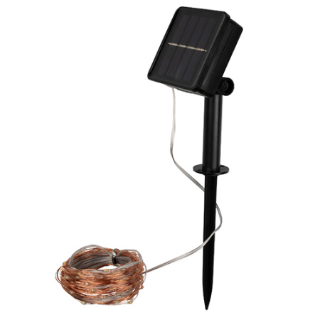 купить Гирлянда свд на солнечной батарее 11900мм IP55 роса 100свд RGB 8 режимов в Йошкар-Оле Гирлянда свд на солнечной батарее 11900мм IP55 роса 100свд RGB 8 режимов