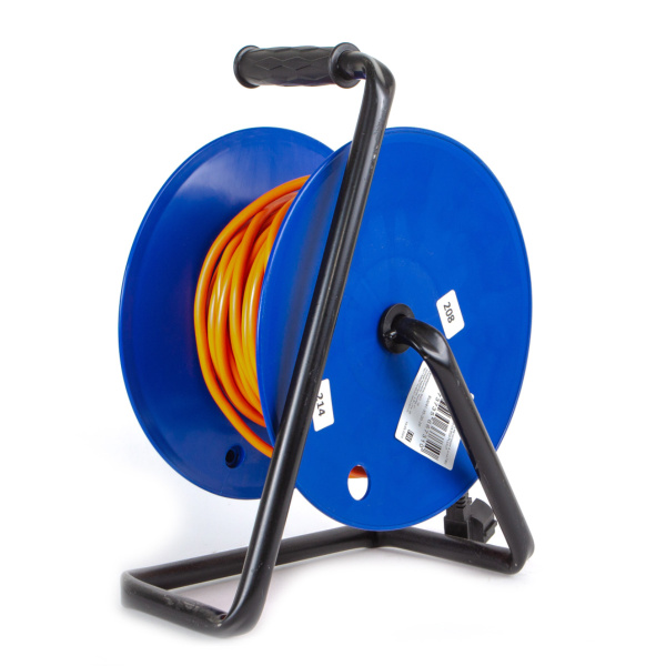 купить Удлинитель 4-мест 20м ПВС 3*1,5 оранжевый катушка IP20 PlexUp  в Йошкар-Оле Удлинитель 4-мест 20м ПВС 3*1,5 оранжевый катушка IP20 PlexUp