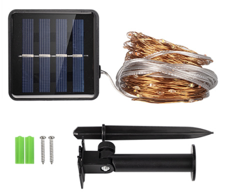 купить Гирлянда свд на солнечной батарее 11900мм IP55 роса 100свд RGB 8 режимов в Йошкар-Оле Гирлянда свд на солнечной батарее 11900мм IP55 роса 100свд RGB 8 режимов