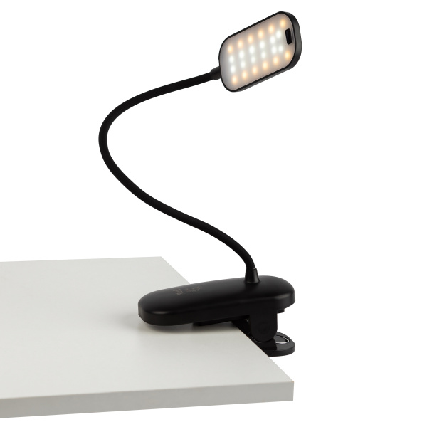 купить Светильник настольный свд 6Вт 3000-6500К лм черный прищепка диммер аккумулятор ЭРА управление жестом в Йошкар-Оле Светильник настольный свд 6Вт 3000-6500К лм черный прищепка диммер аккумулятор ЭРА управление жестом