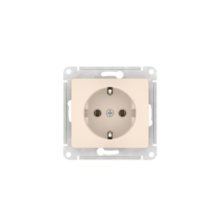 купить Глосса бежевый розетка скрытая 1-мест заземление быстрозажим. клем. IP20  в Йошкар-Оле Глосса бежевый розетка скрытая 1-мест заземление быстрозажим. клем. IP20