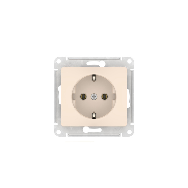 купить Глосса бежевый розетка скрытая 1-мест заземление быстрозажим. клем. IP20  в Йошкар-Оле Глосса бежевый розетка скрытая 1-мест заземление быстрозажим. клем. IP20