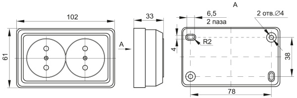 купить Октава сосна розетка открытая 2-мест IP20  в Йошкар-Оле Октава сосна розетка открытая 2-мест IP20
