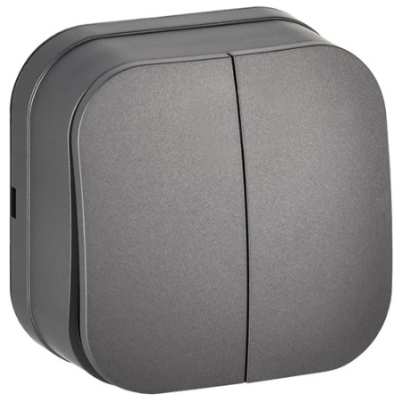 купить Глори сталь выключатель 2кл открытая 10А IP20   в Йошкар-Оле Глори сталь выключатель 2кл открытая 10А IP20