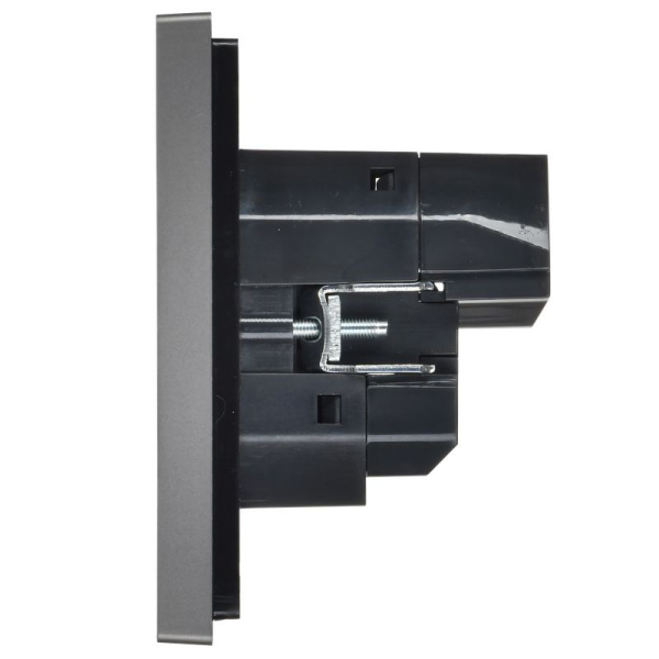 купить Фортепиано сталь розетка скрытая 1-мест заземление шторки USB IP20 18Вт в Йошкар-Оле Фортепиано сталь розетка скрытая 1-мест заземление шторки USB IP20 18Вт