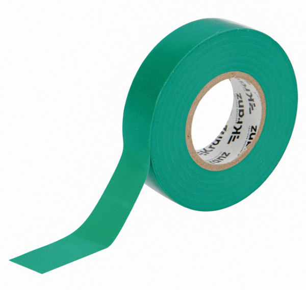 купить Изолента ПВХ 19мм*20м зеленый Kranz  в Йошкар-Оле Изолента ПВХ 19мм*20м зеленый Kranz