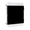 Бокс 24мод встраиваемый  белый черная прозрачная дверь IP41 SlimBox EKF