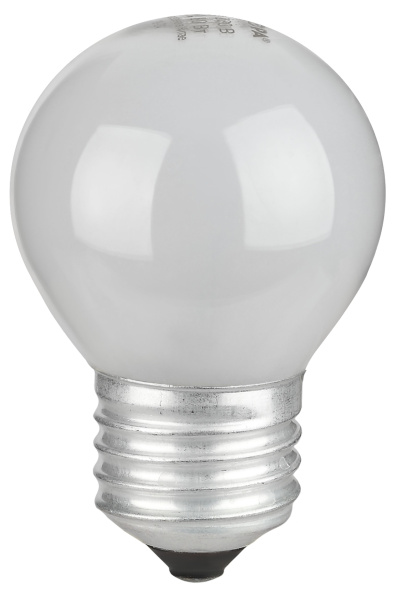 Лампа шар накал Е27 60Вт 660лм G45 матовый ЭРА 
