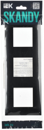 купить SKANDY Рамка 3-мест. SK-F03Bl черн. IEK в Йошкар-Оле SKANDY Рамка 3-мест. SK-F03Bl черн. IEK
