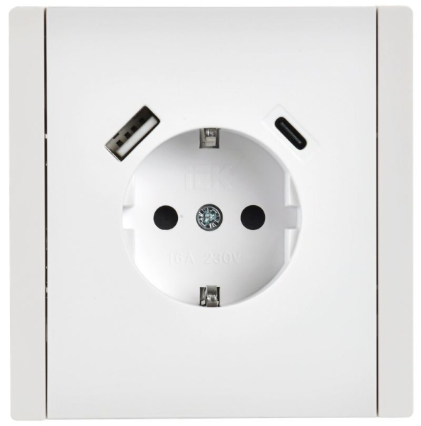 купить Фортепиано белый розетка скрытая 1-мест заземление шторки USB IP20  в Йошкар-Оле Фортепиано белый розетка скрытая 1-мест заземление шторки USB IP20