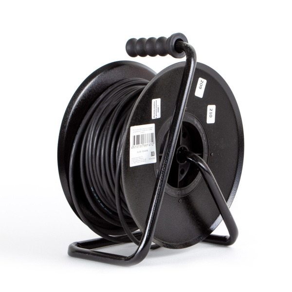 купить Удлинитель 4-мест 50м КГ 3*1,5 черный катушка металл IP44 PlexUp 3500Вт в Йошкар-Оле Удлинитель 4-мест 50м КГ 3*1,5 черный катушка металл IP44 PlexUp 3500Вт