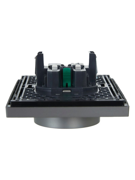 купить Фортепиано сталь розетка скрытая 2-мест заземление быстрозажим. клем. IP20  в Йошкар-Оле Фортепиано сталь розетка скрытая 2-мест заземление быстрозажим. клем. IP20