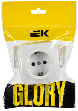 купить GLORY Роз. с з/к без з/ш о/у 16А РС20-3-ХБм бел. м. IEK в Йошкар-Оле GLORY Роз. с з/к без з/ш о/у 16А РС20-3-ХБм бел. м. IEK