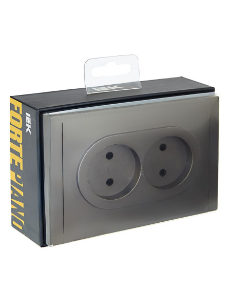 купить Фортепиано серый розетка скрытая 2-мест шторки IP20  в Йошкар-Оле Фортепиано серый розетка скрытая 2-мест шторки IP20