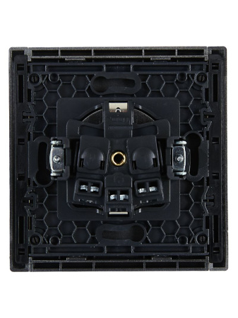 купить Фортепиано сталь розетка скрытая 1-мест заземление шторки IP20  в Йошкар-Оле Фортепиано сталь розетка скрытая 1-мест заземление шторки IP20