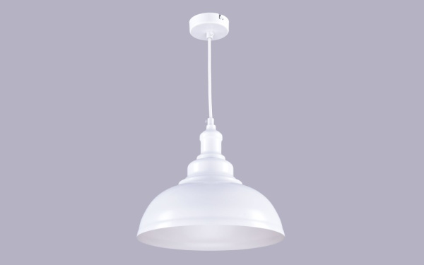 купить Светильник подвесной (люстра) 1*60Вт E27 белый полусфера Амальгама в Йошкар-Оле Светильник подвесной (люстра) 1*60Вт E27 белый полусфера Амальгама