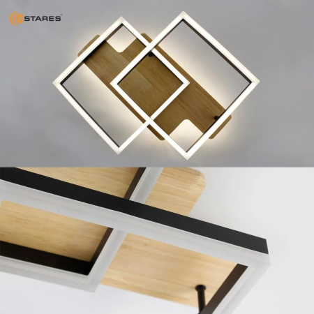 купить Светильник потолочный (люстра) свд 120Вт 3000-6500К 12000лм черный пульт диммер в Йошкар-Оле Светильник потолочный (люстра) свд 120Вт 3000-6500К 12000лм черный пульт диммер