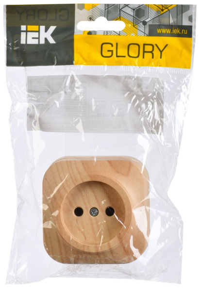 купить Глосса сосна розетка открытая 1-мест IP20  в Йошкар-Оле Глосса сосна розетка открытая 1-мест IP20