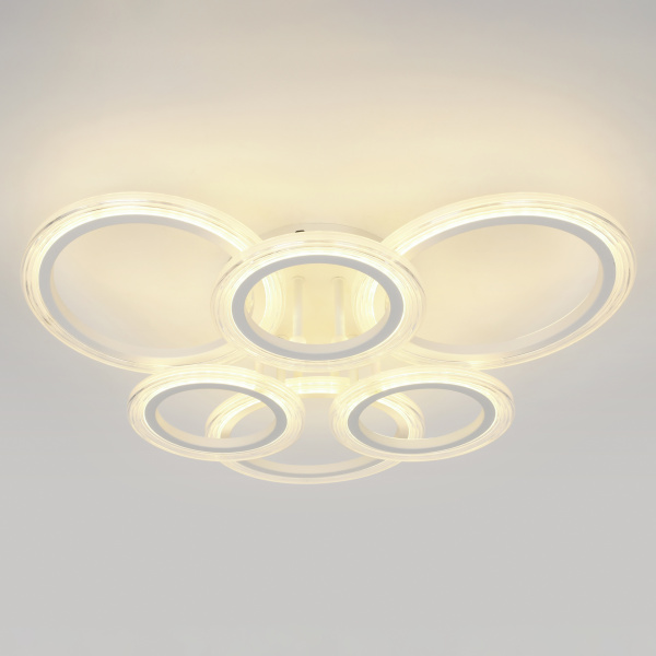 купить Светильник потолочный (люстра) свд 90Вт 3000К-6500К 7300лм белый пульт в Йошкар-Оле Светильник потолочный (люстра) свд 90Вт 3000К-6500К 7300лм белый пульт