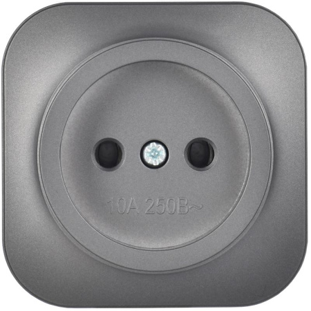 купить Глори сталь розетка открытая 1-мест IP20 в Йошкар-Оле Глори сталь розетка открытая 1-мест IP20