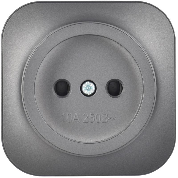 купить Глори сталь розетка открытая 1-мест IP20 в Йошкар-Оле Глори сталь розетка открытая 1-мест IP20