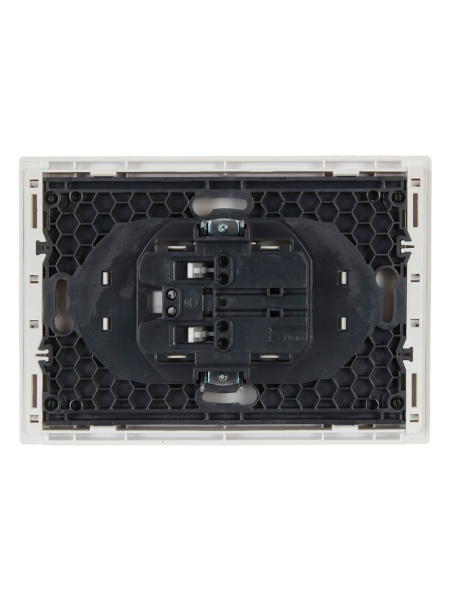 купить Фортепиано белый розетка скрытая 2-мест IP20  в Йошкар-Оле Фортепиано белый розетка скрытая 2-мест IP20