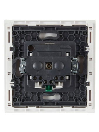 купить Фортепиано белый механизм розетки скрытая 1-мест заземление шторки IP20  в Йошкар-Оле Фортепиано белый механизм розетки скрытая 1-мест заземление шторки IP20