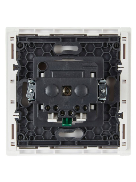 купить Фортепиано белый механизм розетки скрытая 1-мест заземление шторки IP20  в Йошкар-Оле Фортепиано белый механизм розетки скрытая 1-мест заземление шторки IP20