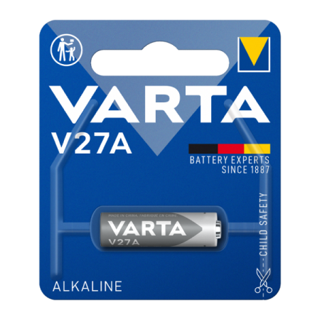 Батарейка A27 алкалиновая BL1 VARTA 